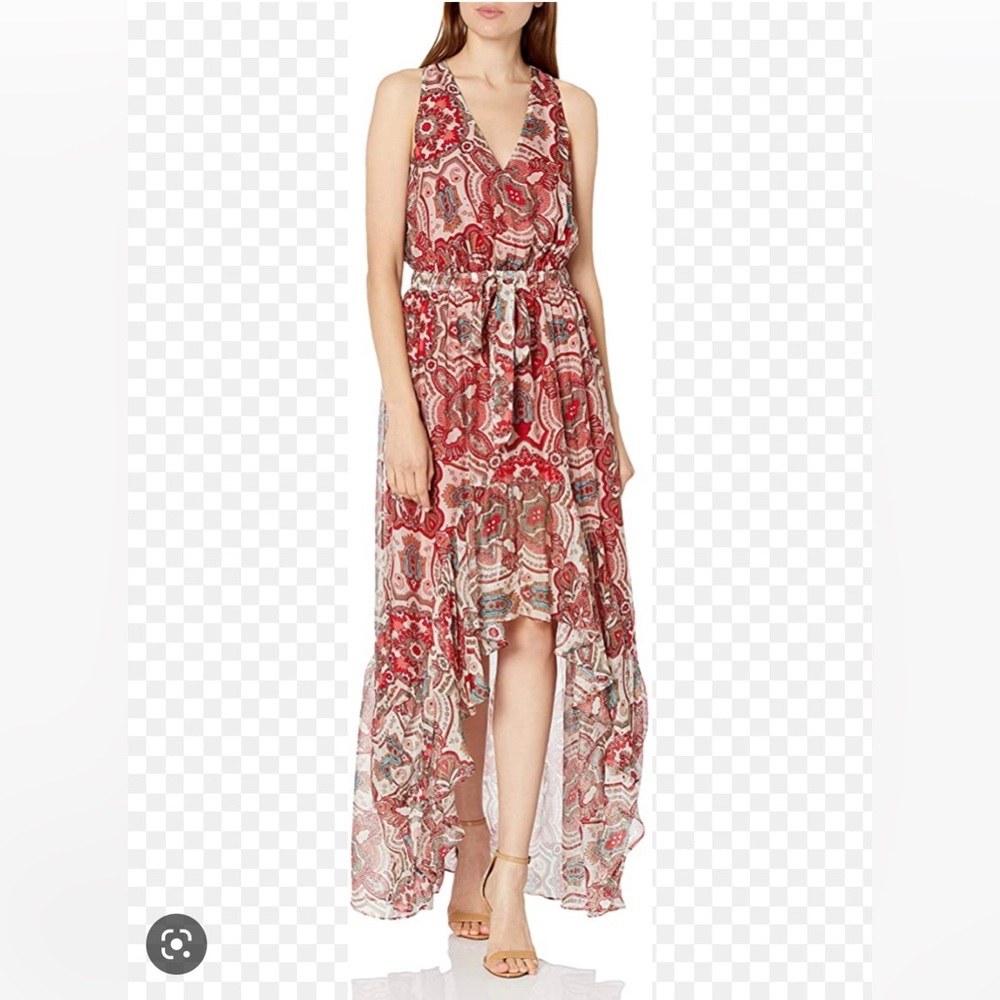 Ramy Brook Women's Printed Savanna V Neck Midi Dress